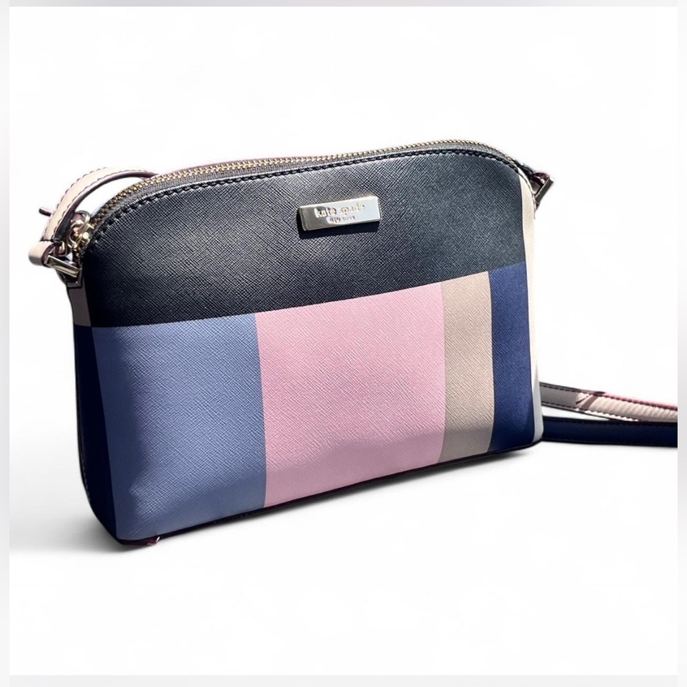 Kate Spade Black and Pink Color Block Crossbody Bag